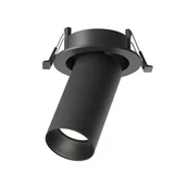 Lampy sufitowe - Podtynkowa lampa tuba Artisan C081CL-01-GU10-B Maytoni regulowana czarny - miniaturka - grafika 1