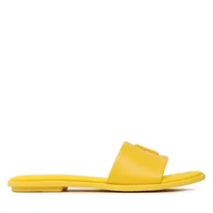 Klapki i japonki damskie - Klapki Tommy Hilfiger Th Pop Mule FW0FW07097 Żółty - miniaturka - grafika 1