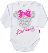 Body dla niemowląt - BODY NIEMOWLĘCE DŁUGI RĘKAW RĘKAWEK ROZM. 56 Pampicio - miniaturka - grafika 1