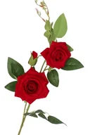 Sztuczne kwiaty - Róża Zamszowa Jak Żywa Sztuczne Kwiaty 80Cm - miniaturka - grafika 1