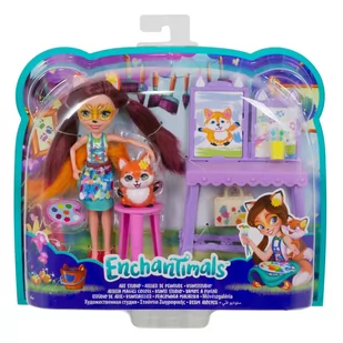 Mattel Enchantimals Pracownia malarska GBX03/FCC62 - Lalki dla dziewczynek - miniaturka - grafika 1