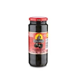 Hiszpańskie Oliwki Czarne Drylowane 340G/160G Figaro - Pasztet i przetwory mięsne - miniaturka - grafika 1