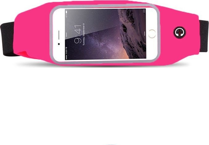 Mobilari SASZETKA NERKA PAS NA TELEFON UNIWERSALNA 5.5'' RÓŻOWY