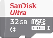 Karty pamięci - SanDisk Ultra microSD, 32GB, 100MB/s + adapter SDSQUNR-032G-GN3MA - miniaturka - grafika 1