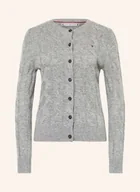Swetry damskie - Tommy Hilfiger Kardigan grau - miniaturka - grafika 1