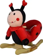 Zabawki na biegunach - Infantastic Pluszowa biedronka na biegunach, 68 x 33 x 47 cm - miniaturka - grafika 1
