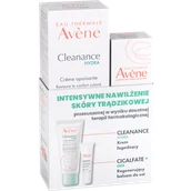 Zestawy kosmetyków damskich - Zestaw Avene Cleanance Hydra krem łagodzący, 40 ml + Cicalfate+, regenerujący balsam do ust, 10 ml - miniaturka - grafika 1