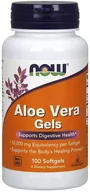 Suplementy naturalne - Now Foods Aloe Vera Gels - Aloes koncentrat z Liści Aloesu 200:1 (100 kaps.) - miniaturka - grafika 1