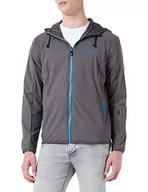 Bluzy męskie - BOSS Męska bluza z kapturem na deskorolce, Ciemnoszary 21, 3XL - miniaturka - grafika 1