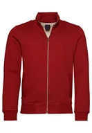 Bluzy męskie - Superdry Vintage Logo Emb Zip Track Bluza męska, Ścieżka Red Marl, XXL - miniaturka - grafika 1