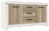 Komody - Duża komoda z 3 szufladami sosna canyon + dąb karabela - Tillen 3X - miniaturka - grafika 1