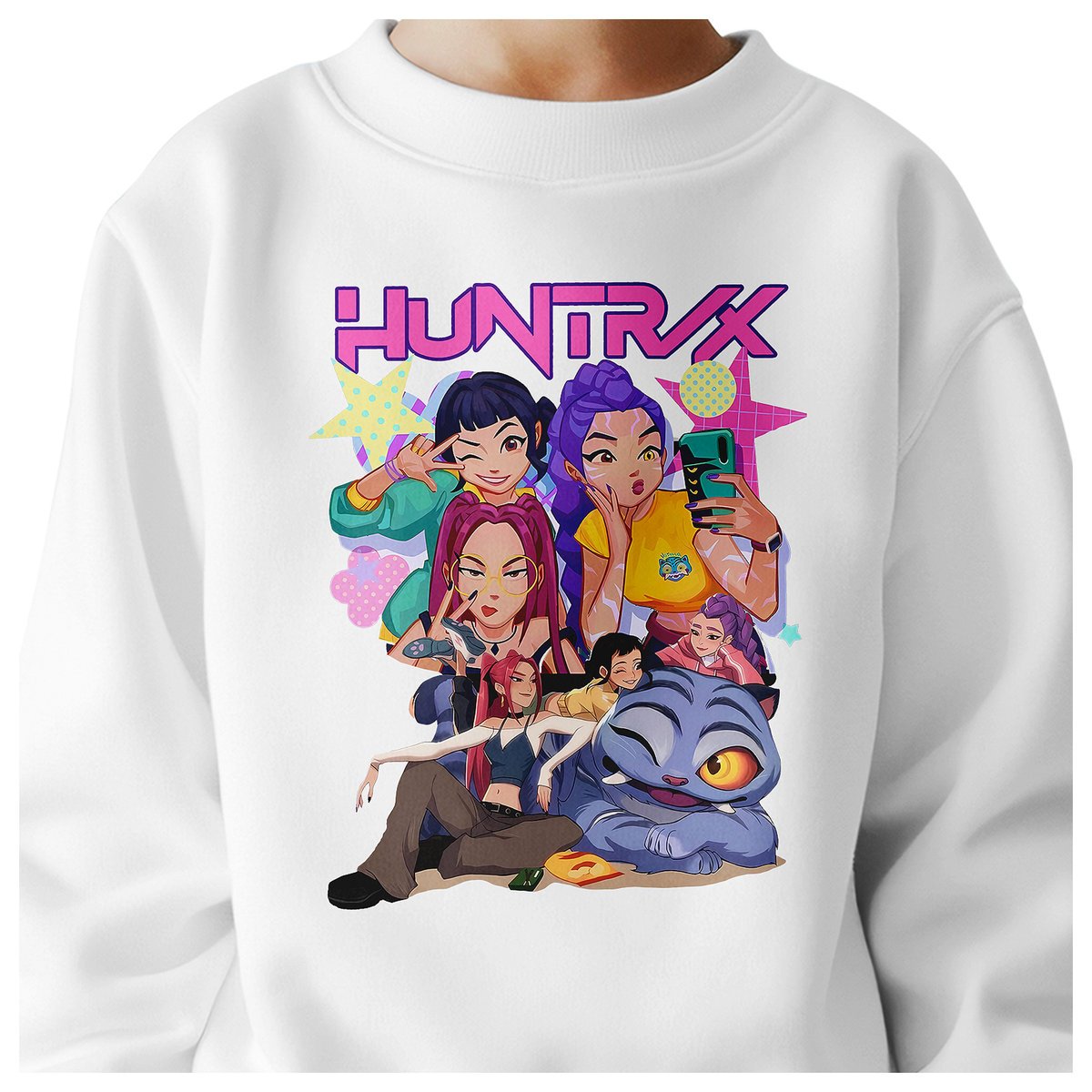 BLUZA DZIECIĘCA KPOP DEMON HUNTERS HUNTRIX 110-116 BAWEŁNIANA JAKOŚĆ