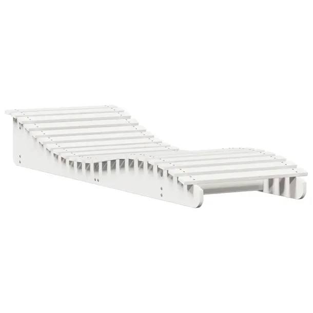 Leżak drewniany sosnowy biały 205x70x31,5 cm