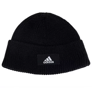 Czapki i chusty sportowe damskie - Czapka adidas Lightweight Long Beanie GP2556 - czarna - grafika 1