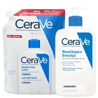 Zestawy kosmetyków damskich - Cerave Zestaw: Emulsja nawilżająca 473ml + Emulsja nawilżająca Refill 473ml - miniaturka - grafika 1