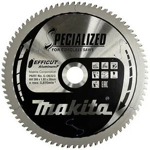 Makita E-06323 piła do cięcia aluminium 260x30 mm 81 zębów Efficut T.C.T - Tarcze do pił - miniaturka - grafika 1