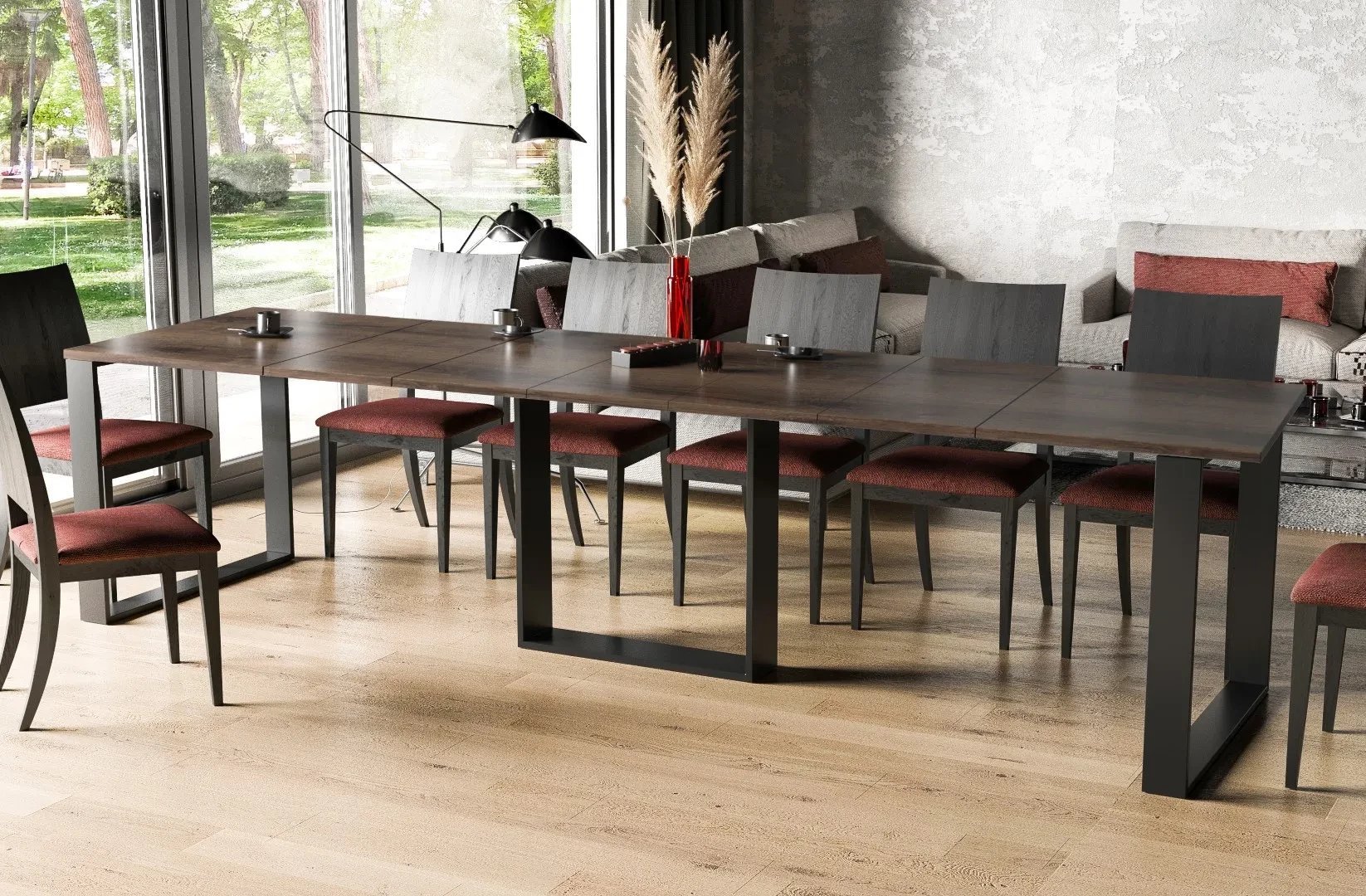 Stół rozkładany BORYS 130210x80 dąb monastery ENDO