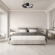 Wentylatory sufitowe - Mantra Iluminación Wentylator sufitowy LED Rose czarny Cichy silnik DC Ø 65 cm CCT - miniaturka - grafika 1