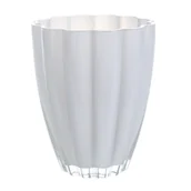 Donice - Osłonka szklana ISMENA 13 cm pastel jasny grafit - miniaturka - grafika 1