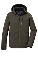 Kurtki męskie - G.I.G.A. DX Męska kurtka funkcyjna/kurtka outdoorowa z odpinanym kapturem GW 64 MN JCKT, ciemnooliwkowa zieleń, 4XL, 42539-000 - miniaturka - grafika 1