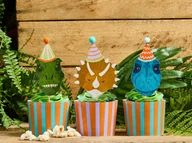 Ciasta i półprodukty do ciast - Zestaw dekoracji na babeczki Dinozaury - 24 szt. - miniaturka - grafika 1