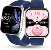 Smartwatch - Zegarek Damski SMARTWATCH RUBICON niebieski - miniaturka - grafika 1