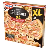 Dania mrożone - Dr. Oetker Feliciana XL Pizza z szynką i pieczarkami 443 g - miniaturka - grafika 1