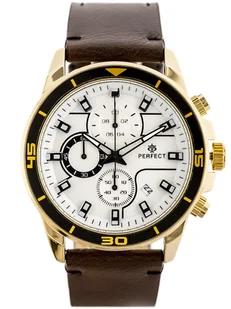 Zegarek ZEGAREK MĘSKI PERFECT CH02L - CHRONOGRAF (zp351b) + BOX - Zegarki męskie - miniaturka - grafika 1