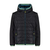 Kurtki i płaszcze dla chłopców - CMP - Kid Jacket Fix Hood, Boy, Antracite, 98 - miniaturka - grafika 1