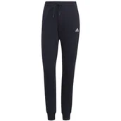 Spodnie męskie - Spodnie damskie adidas Essentials Slim Tapered Cuffed Pant granatowe GM8736-XS - miniaturka - grafika 1