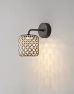 Lampy ogrodowe - Lampy Bover Brązowy kinkiet Nans A/01 Outdoor, kompaktowy i odporny na warunki atmosferyczne (IP54) - miniaturka - grafika 1