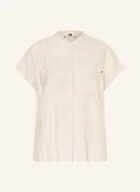Bluzki damskie - Tommy Hilfiger Bluzka Z Lnu beige - miniaturka - grafika 1