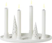 Świeczniki - Świecznik Nobili 13 x 33 cm biały - miniaturka - grafika 1