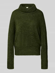 Sweter o kroju regular fit z dzianiny z dodatkiem wełny z alpaki model ‘IHKAMARA’ - Swetry damskie - miniaturka - grafika 1