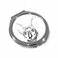 Lusterka do makijażu - Kot cornish rex Lusterko kieszonkowe składane - miniaturka - grafika 1
