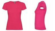 Koszulki dla dziewczynek - T-shirt Koszulka Dziewczęca MIĘKKA BAWEŁNA Roly JAMAICA 6627 RÓŻ Rosett 104 - miniaturka - grafika 1