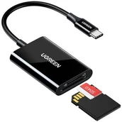 Czytniki kart pamięci - Czytnik kart SD/microSD UGREEN CM265 Czarny - miniaturka - grafika 1