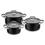 Garnki - Mondex PRIME CZARNY Kpl.garnków 6elem. 329C GR9363-PROM - miniaturka - grafika 1