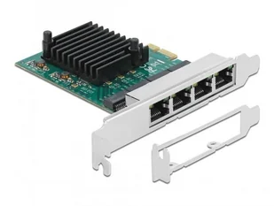 Delock DELOCK PCI Express x1 Karte 4 x RJ45 Gigabit LAN RTL8111 - Akcesoria do komputerów stacjonarnych - miniaturka - grafika 1