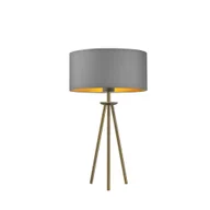 Lampy stojące - Skandynawska lampka nocna do sypialni na trójnogu ALTA GOLD - miniaturka - grafika 1