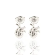 Kolczyki - Kolczyki srebrne anatomiczne serca - miniaturka - grafika 1