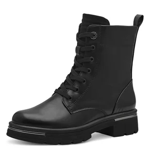 Marco Tozzi Damskie buty Bootie Laced 2-25283-43 modne kozaki, czarne, 39 EU, czarny, 39 EU - Kozaki damskie - miniaturka - grafika 1