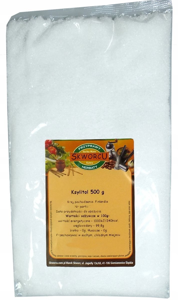 KSYLITOL 500g 100% Fiński czysty cukier brzozowy