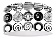 Lampy sufitowe - Macodesign Lampa wisząca Zakręcone koła foto-344-40cm, 60 W - miniaturka - grafika 1