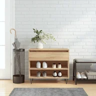 Wieszaki i stojaki - vidaXL Szafka na buty, dąb sonoma, 70x36x60cm, materiał drewnopochodny - miniaturka - grafika 1