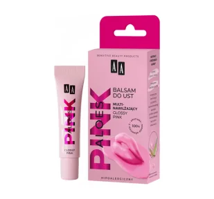 Aloes Pink multinawilżający balsam do ust Glossy Pink 10g - Balsamy do ust - miniaturka - grafika 1