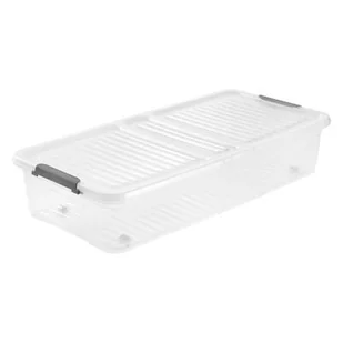 Pojemnik Leo clipbox na kółkach 33 l transparentny - Pudła i pojemniki do przechowywania - miniaturka - grafika 1