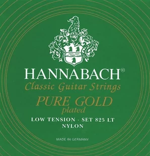 Hannabach Klassik Gita rrensaiten Serie 825 Low Tension specjalna pozłacaniem  komplet 652647 - Struny gitarowe  - miniaturka - grafika 1