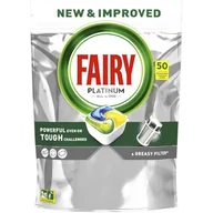 Woda - Fairy Platinum Cytryna Tabletki do zmywarki All In One, 50 tabletek - miniaturka - grafika 1