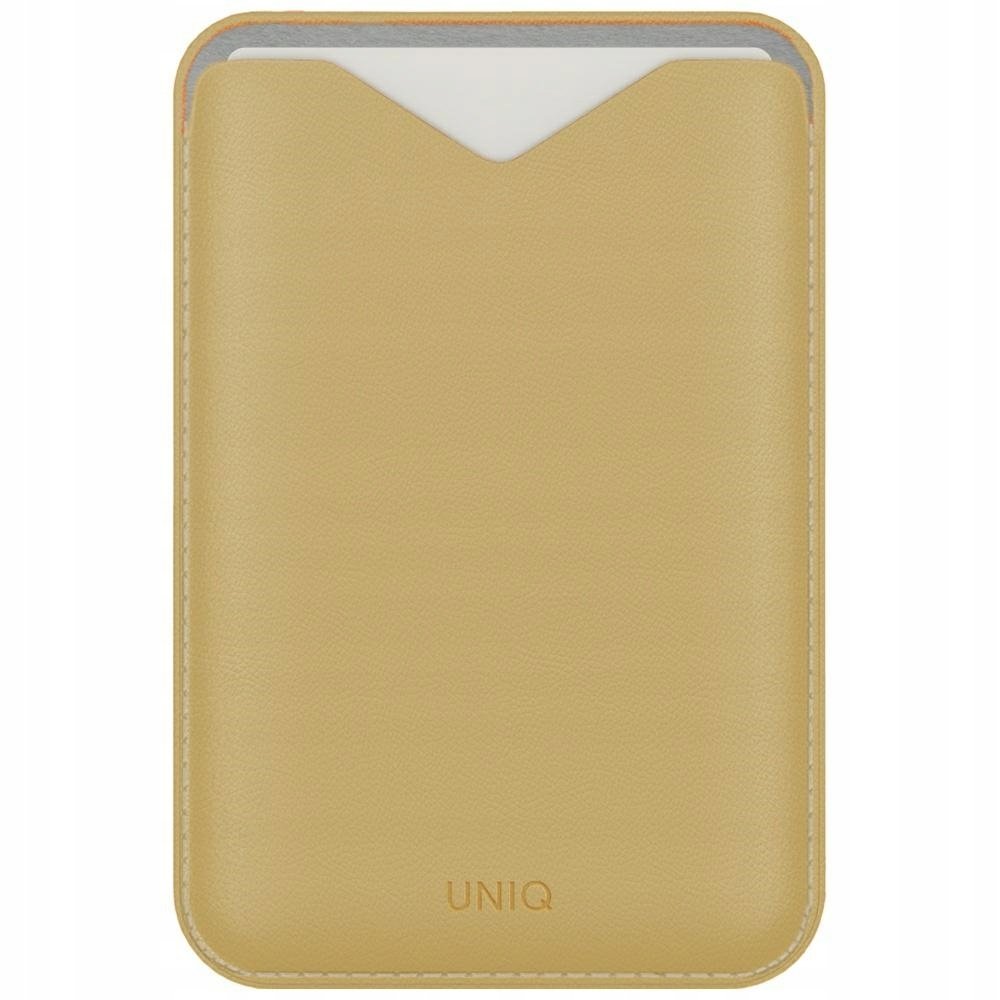 Magnetyczny portfel Uniq Lyden Evo stojak na telefon żółty